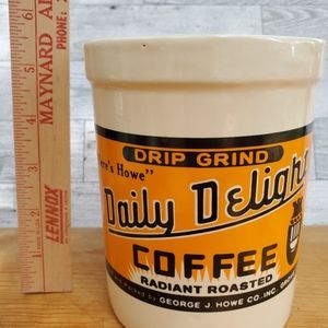 Daily Delight Coffee Crock Vintage 1995, no lid